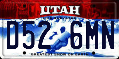 UT license plate D526MN