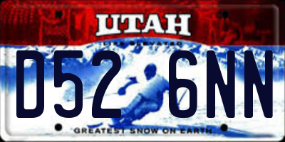 UT license plate D526NN