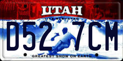 UT license plate D527CM