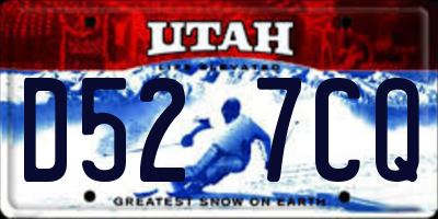 UT license plate D527CQ