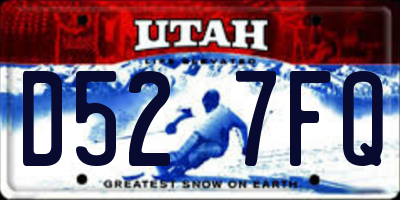 UT license plate D527FQ