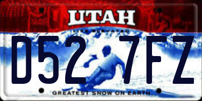 UT license plate D527FZ