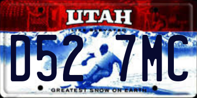 UT license plate D527MC