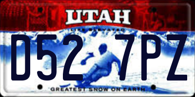 UT license plate D527PZ