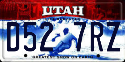 UT license plate D527RZ
