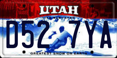 UT license plate D527YA