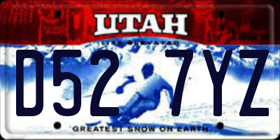 UT license plate D527YZ