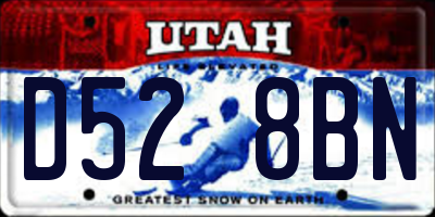 UT license plate D528BN