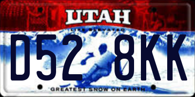 UT license plate D528KK