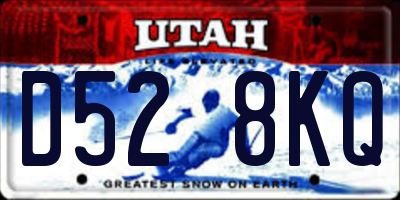 UT license plate D528KQ