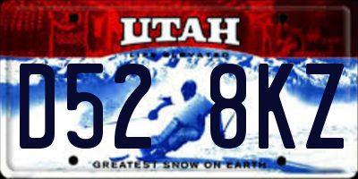 UT license plate D528KZ