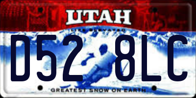 UT license plate D528LC