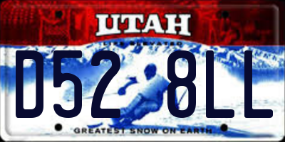UT license plate D528LL