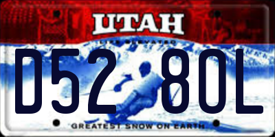 UT license plate D528OL