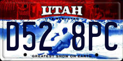 UT license plate D528PC