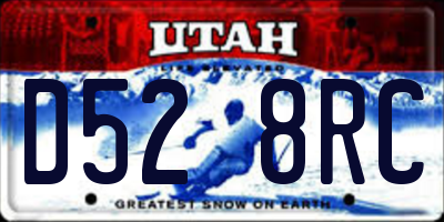 UT license plate D528RC
