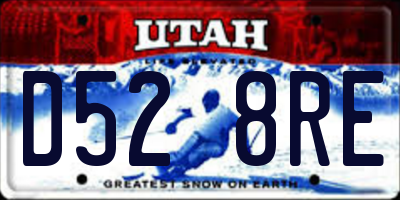 UT license plate D528RE