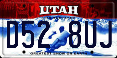 UT license plate D528UJ