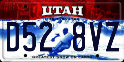 UT license plate D528VZ