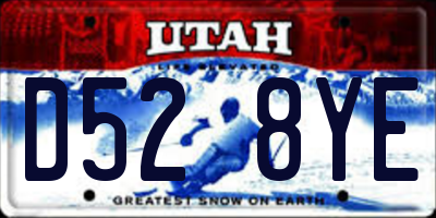 UT license plate D528YE