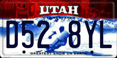 UT license plate D528YL