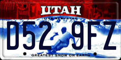 UT license plate D529FZ