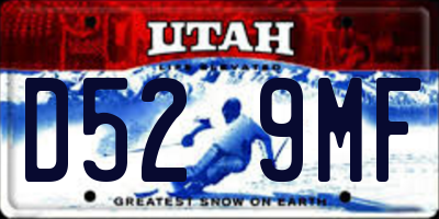 UT license plate D529MF