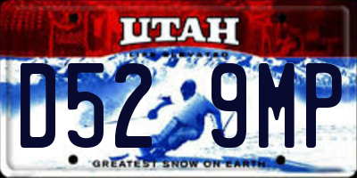 UT license plate D529MP