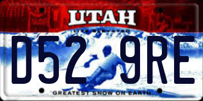UT license plate D529RE