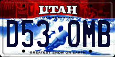 UT license plate D530MB