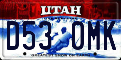 UT license plate D530MK