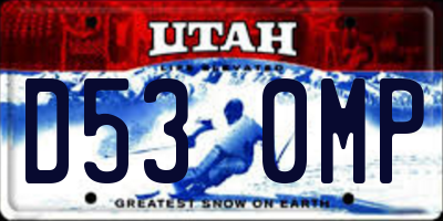 UT license plate D530MP