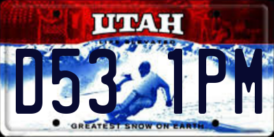 UT license plate D531PM