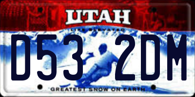 UT license plate D532DM