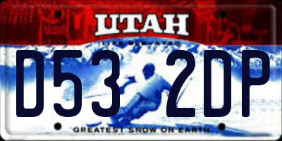 UT license plate D532DP