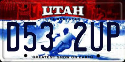 UT license plate D532UP