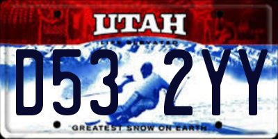 UT license plate D532YY