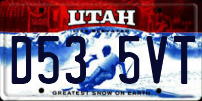 UT license plate D535VT
