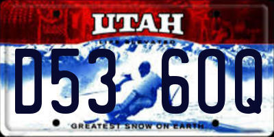 UT license plate D536OQ