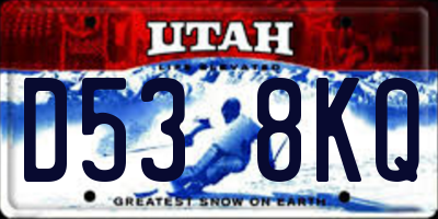 UT license plate D538KQ