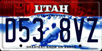 UT license plate D538VZ