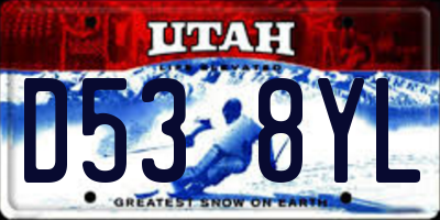 UT license plate D538YL