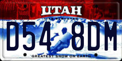 UT license plate D548DM