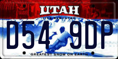UT license plate D549DP
