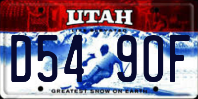 UT license plate D549OF