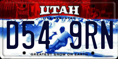 UT license plate D549RN