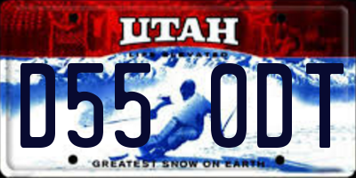 UT license plate D550DT