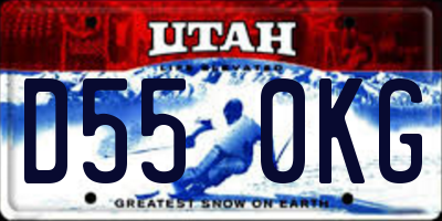 UT license plate D550KG