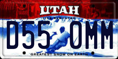 UT license plate D550MM