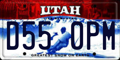 UT license plate D550PM
